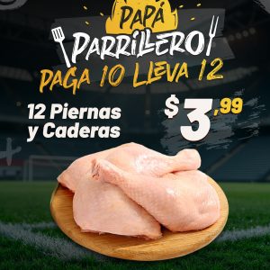 Paga 10 Lleva 12 Papá parrillero