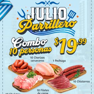 Combo 10 Personas Julio Parrillero