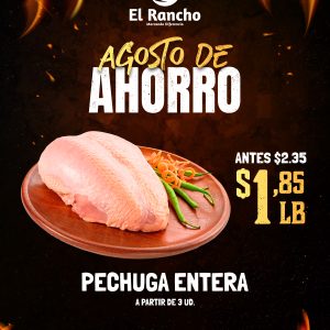 Agosto de ahorro pollo